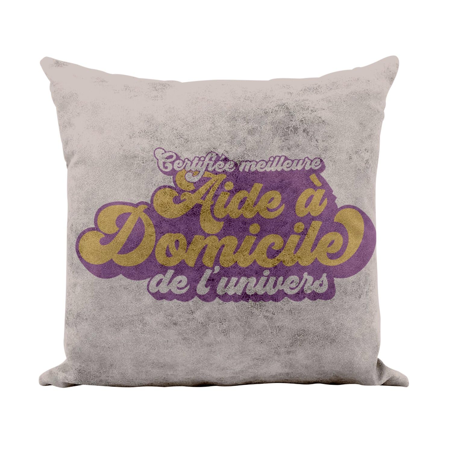 Coussin similicuir camel Fabulous 40x40cm pour décoration salon et chambre