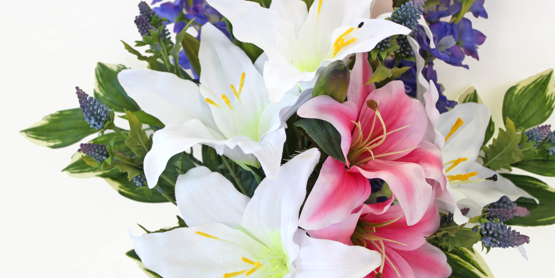 Amazon｜山久 造花 仏花 カサブランカと胡蝶蘭の仏様の大きな