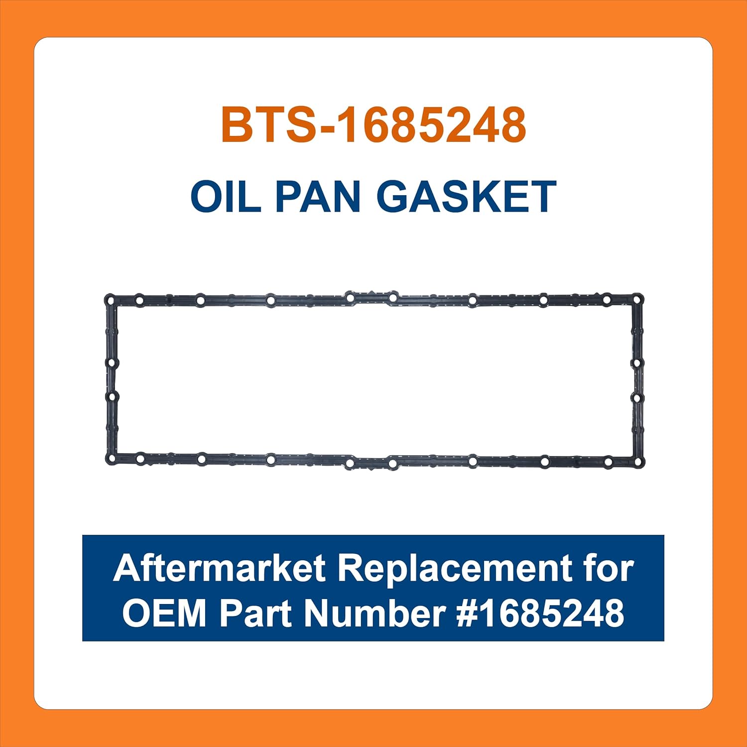 BTS-1685248 Oil Pan Isolation Seal, Compatible with Caterpillar C15, Aftermarket Replacement for OEM#1685248, Sello de Aislamiento