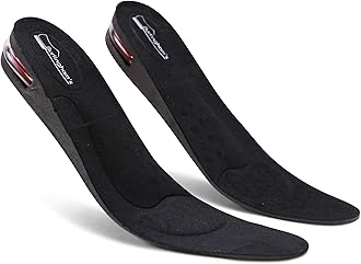 Burlingham'sShoe Lifts for Men and Women | Elevated, Cushioned Heel Inserts and Arch Support Insoles | Lifted, Supportive Comfort | and Breathable (0.6" Height) Black