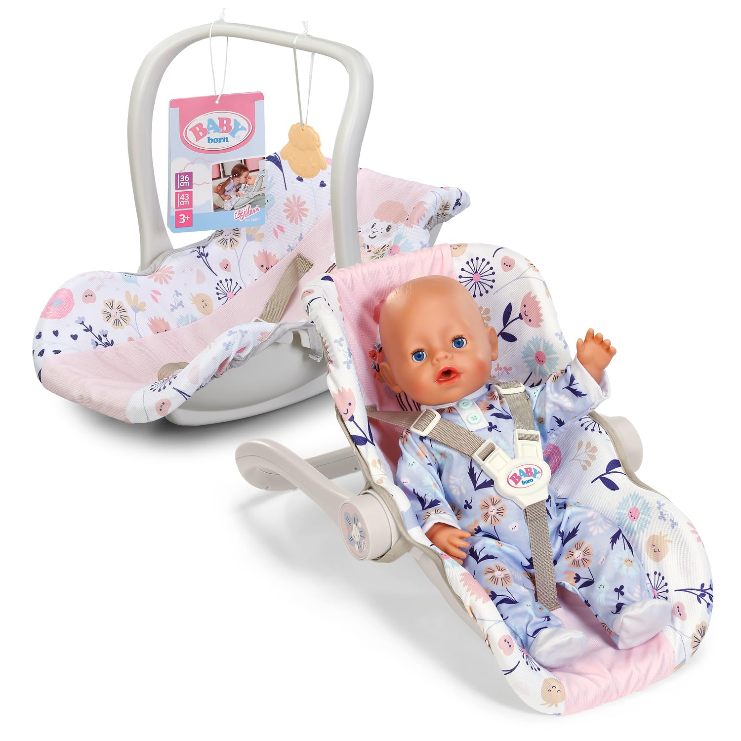 Baby Born Baby Car Seat Flowers for 36cm and 43cm Dolls - 3