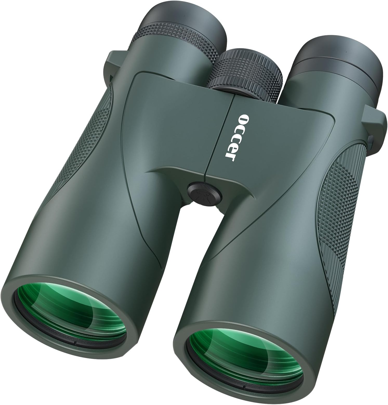 12x50 Bird Watching Binoculars for Adults - High Powered Binoculars with Clear Image - Easy Focus HD Binocular for Cruise Ship Hunting Travel Concert Stargazing Birthday Gift for Men Green