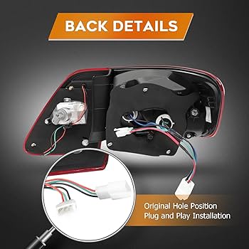 LBRST Tail Light Assembly for Toyota Corolla 2011-2013 Red