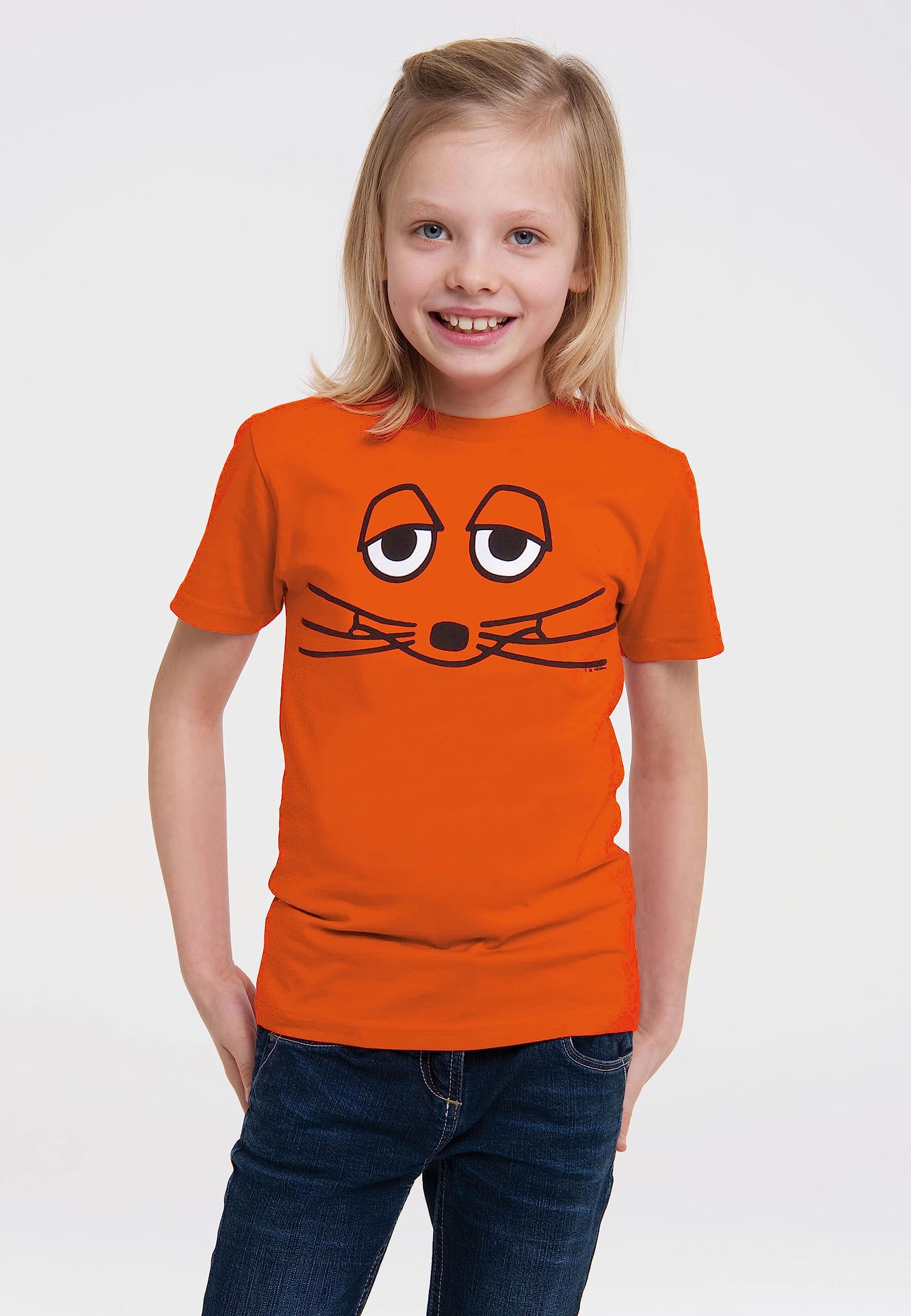 Logoshirt® Die Sendung mit der Maus I Myszka I Buźka I Koszulka organiczna I Z nadrukiem I Dziecięca I Dziewczęca i chłopięca I Licencjonowany oryginalny design