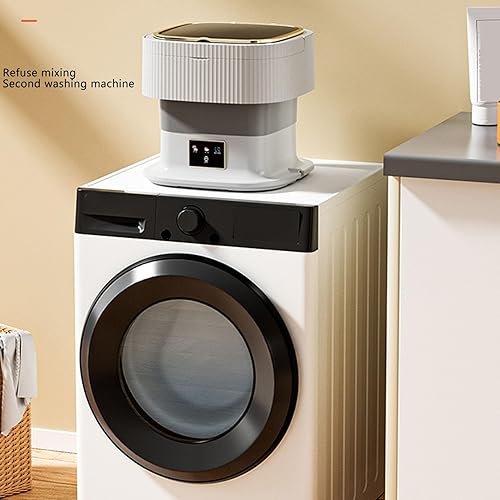 Miniatura 5 de Pssopp Lavadora portátil de lavandería, limpiador de ropa interior de bebé de 11.5 litros con manguera de drenaje para uso en casas rodantes en