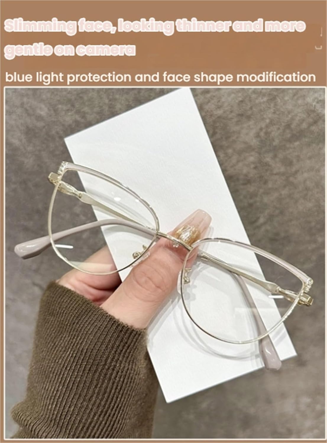Blue Light Blocking Glasses Women Anti Eyestrain Computer Cat Eye Eyeglasses Cat Eye Photochromic Glasses