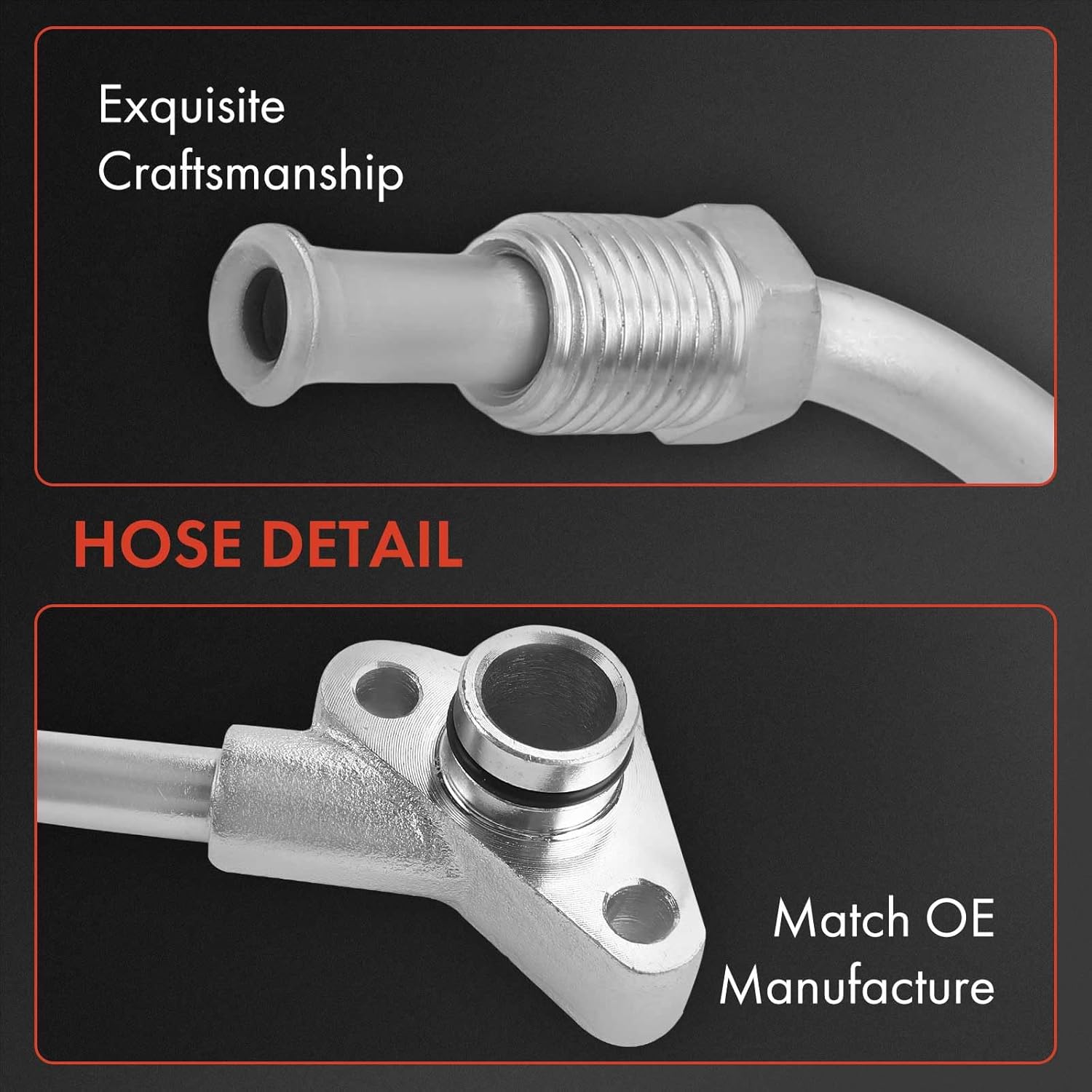 A-Premium Power Steering Pressure Hose Line Assembly Compatible with Acura CL 2001-2003, TL 2002-2003, 3.2L, Pump to Rack/Gear