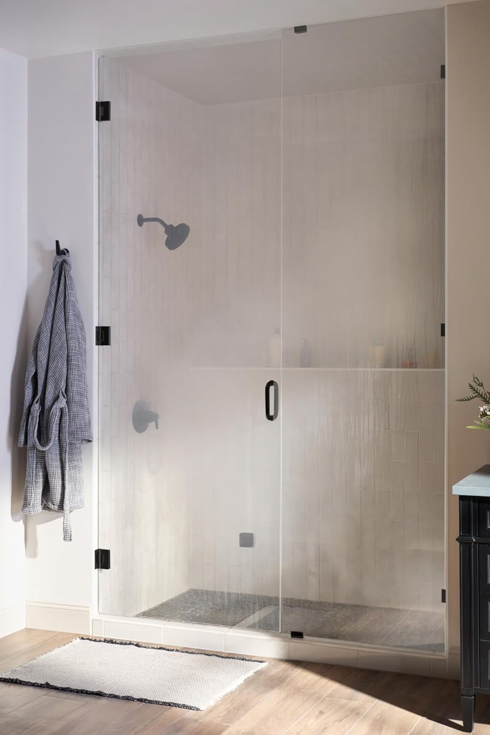 Delta Faucet SimpleSteam 10kW Steam System Kit Matte Black, Includes 10kW Steam System Generator, Square Digital System Control, Square Steam Head, Matte Black 5P-EST010-BL