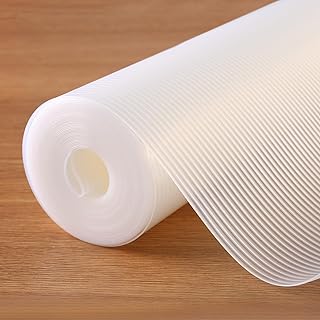 Shelf Liner, 14 Inches x 20 FEET Non-Slip Kitchen Cabinet Liner, Washable Oil-Proof Non-Adhesive Contact Paper for Kitchen Drawer, Cabinet, Shelves, Refrigerator, Storage, Desks, coutertops
