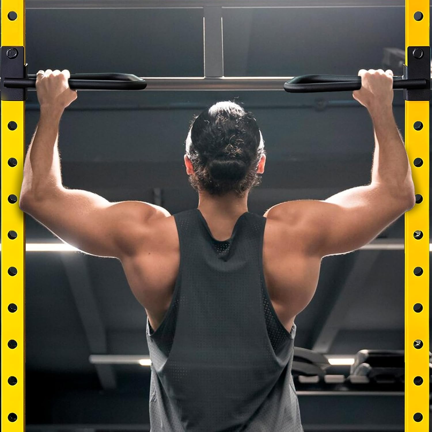 Fitvids Upgraded Adjustable Jammer Arms, Lever Arms, Monolift Attachments Rated 600 LB Per Arm, Fits Racks at All Post Sizes and Hole Sizes, Pair