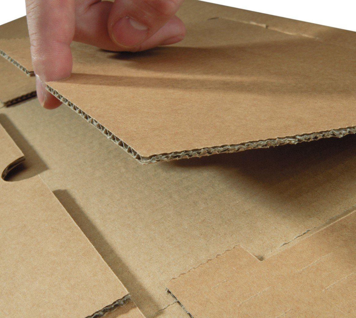 Universal-Versandverpackung Premium PP B03.04 aus doppelter Wellpappe, DIN C4, 320 x 260 x bis 95 mm, 20-er Pack, braun
