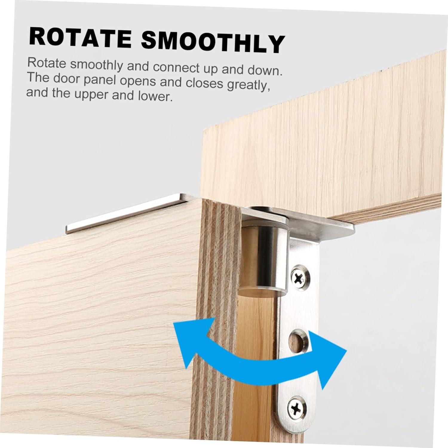 Zerodeko 6pcs Hidden Door Hinges for Cabinets and Heavy Duty Rotating Pivot Hinge Easy to Install Home and Kitchen Use