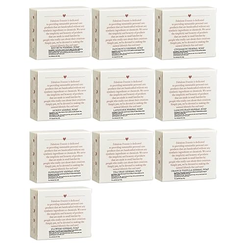 Miniatura 6 de Fabulous Frannie Bay Rum Jabón de hierbas natural con ron de laurel, hoja de canela y aceites esenciales puros de naranja dulce, barra de 4 onzas