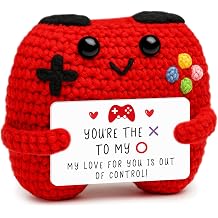 Handmade Crochet Game Controller Gifts, Romantic Gift for Couples, Birthday Gift for Him Her, Couple Anniversary, Valentine&rsquo;s Day Gift for Husband or Wife, Fun Gaming Room Desk D&eacute;cor
