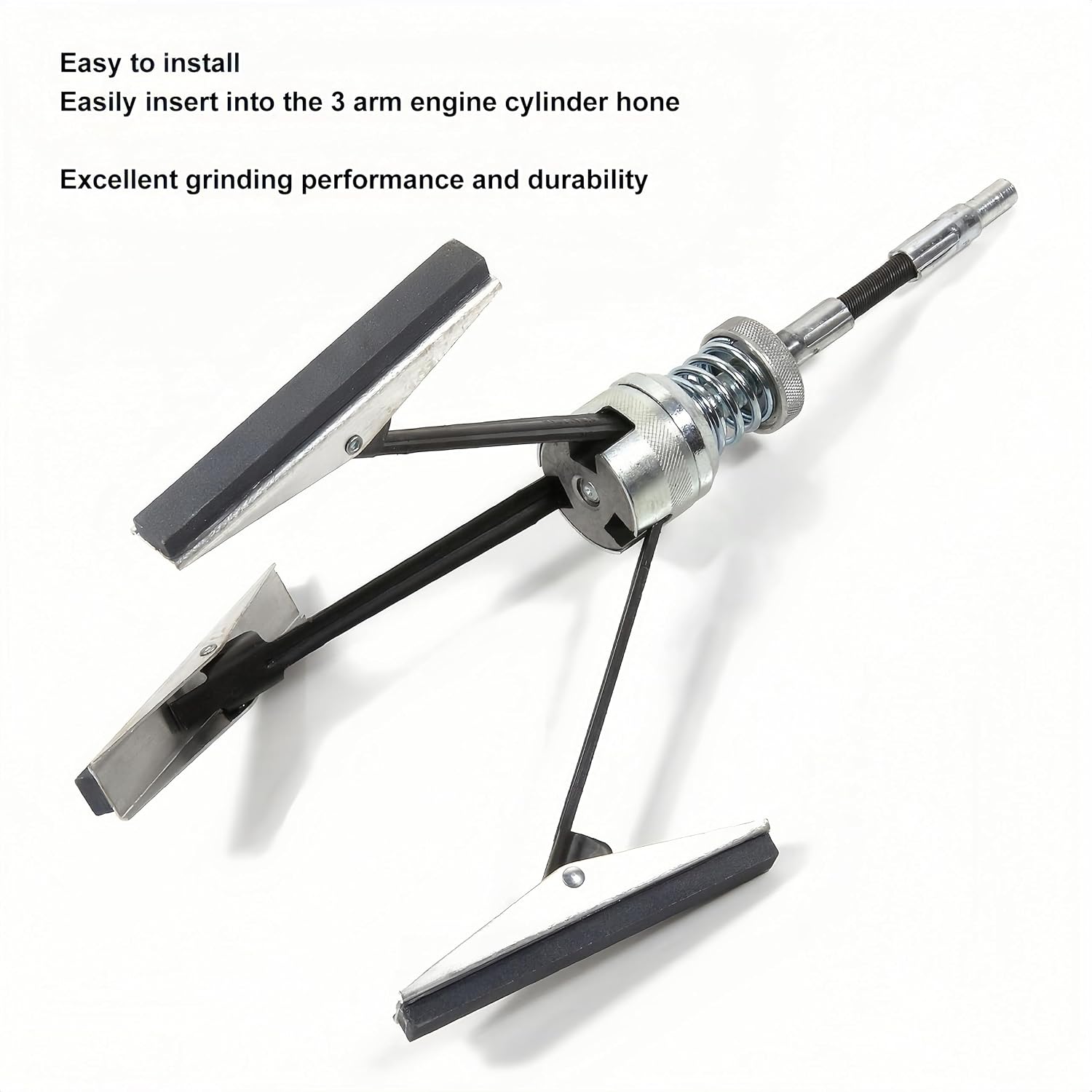 3Pcs 3in Engine Cylinder Hone Stone with Screws Replacement Set,3 Arm Cylinder Honing Stones Tool