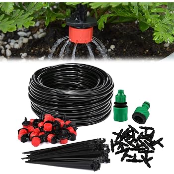 TedGem Kit de riego por goteo, sistema de riego automático DIY con ...