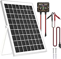 Vista 8 de SOLPERK Kit de Panel Solar 50W 12V, Cargador de Mantenimiento por Goteo de Batería Solar con Controlador Impermeable Mejorado para Barco Automóvil