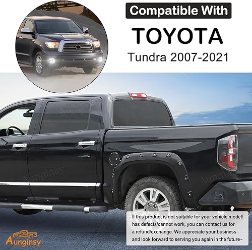 Miniatura 2 de Aunginsy Tapa de repuesto antirrobo para depósito de combustible de automóvil, compatible con Toyota Tundra 2007-2021, cubierta de tanque de