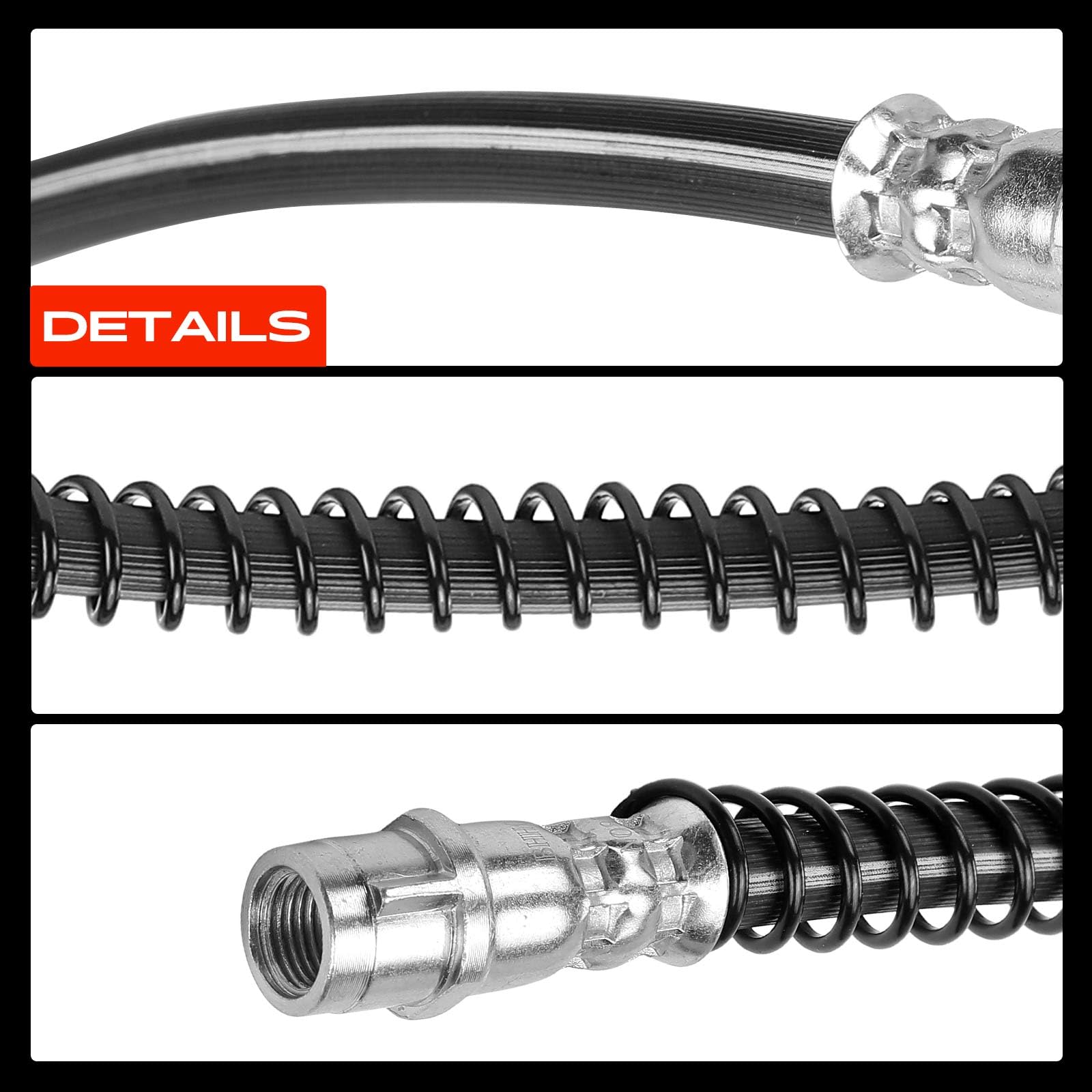 Frankberg Tubo Freno Anteriore Compatibile con T.o.u.a.r.e.g 7P5 7P6 T.o.u.a.r.e.g 7L6 7L7 7LA Q7 4LB C.a.y.e.n.n.e 9PA Replace# 2204944