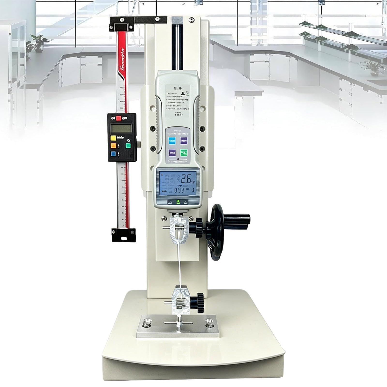 10-2000N Digital Pull Force Tester with Force Gauge Stand Withruler-50N