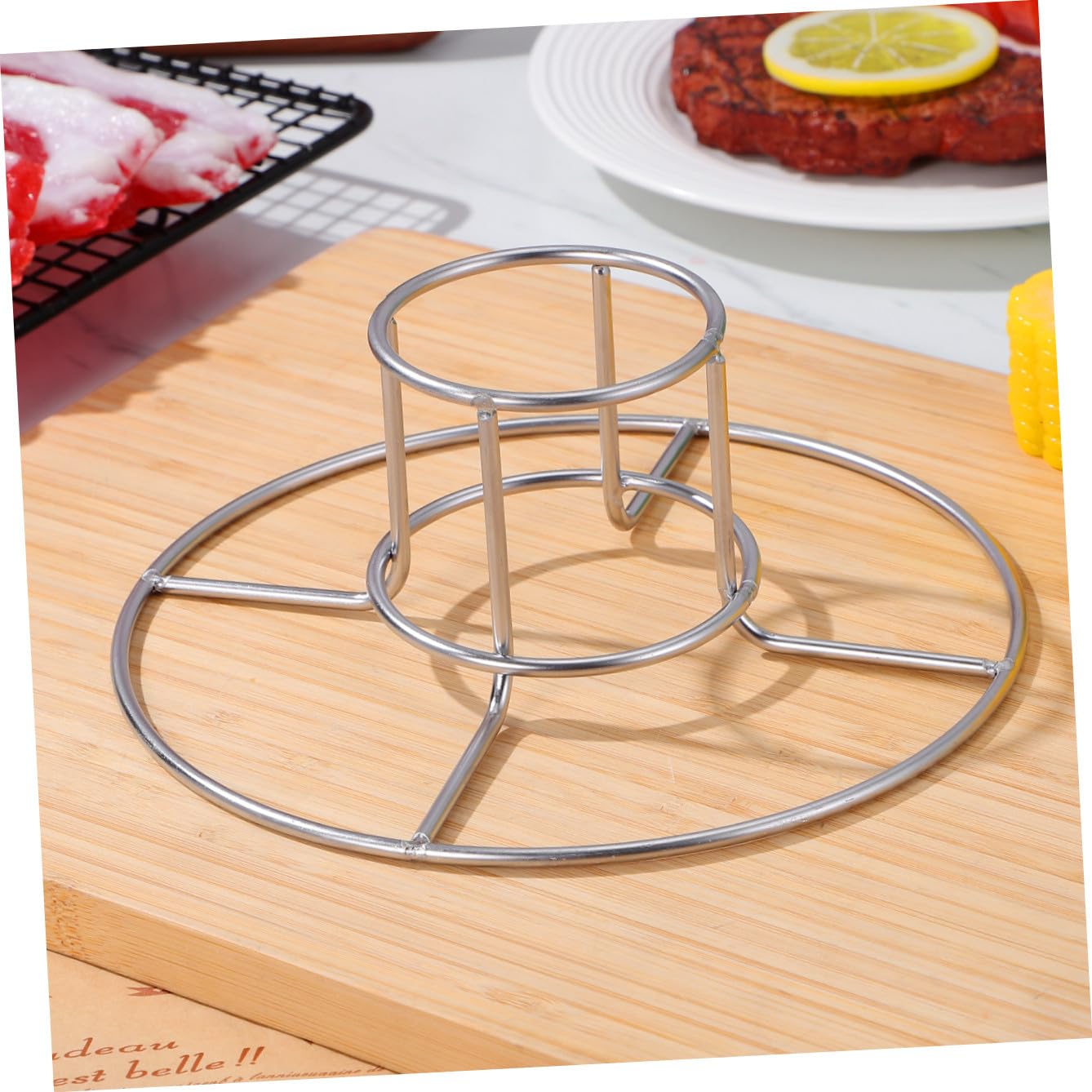 BESTonZON 4 Stück Hähnchenständer Für Bierdosen Grill Für Bierdosen Hähnchenständer Langlebiger Hähnchenständer Hähnchenhalter Küchen-Hähnchenbräter Grillständer Küchenbedarf