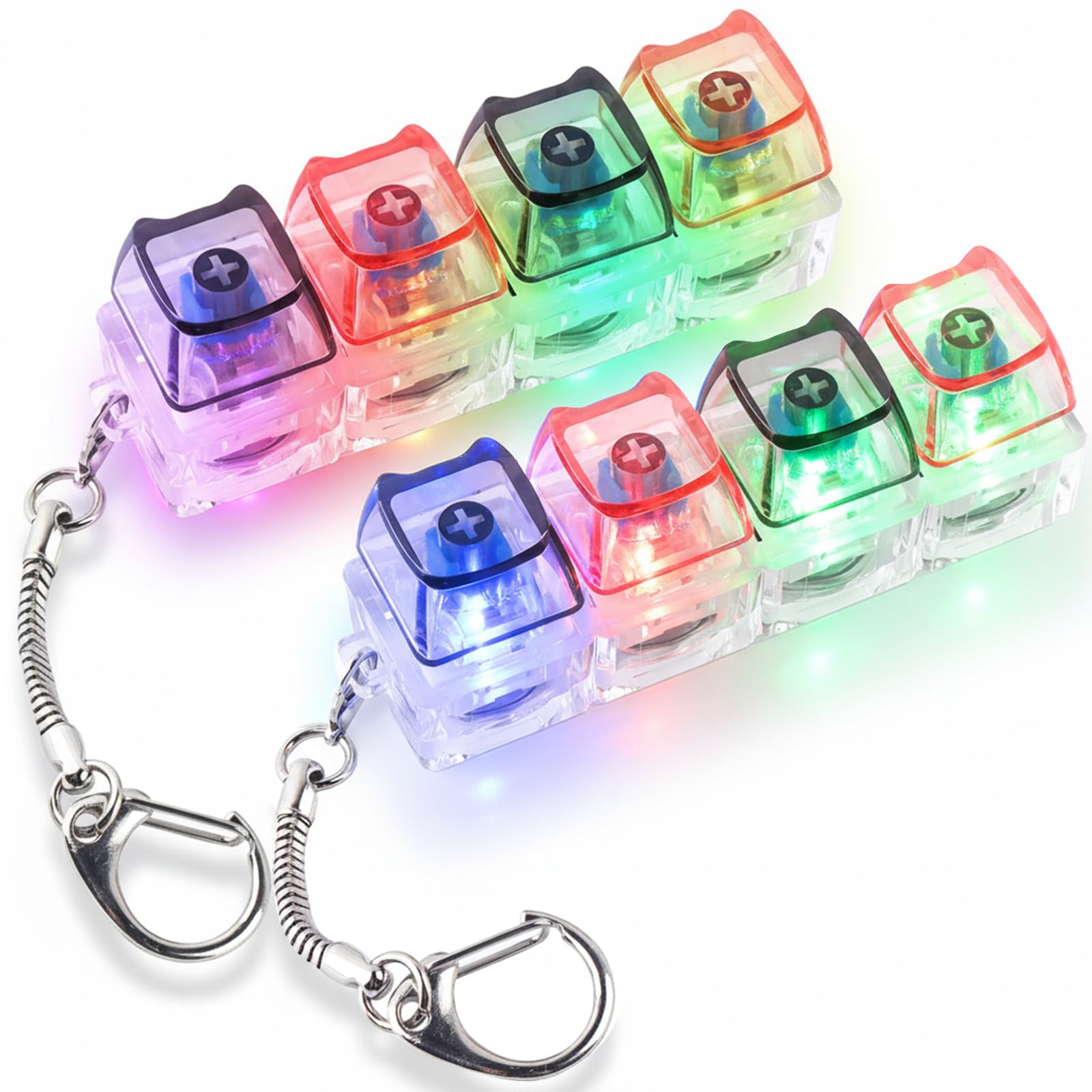 フィジェットねこページ Amazon.co.jp: キーボードフィジェットトイ2点、LEDライト付きフィ