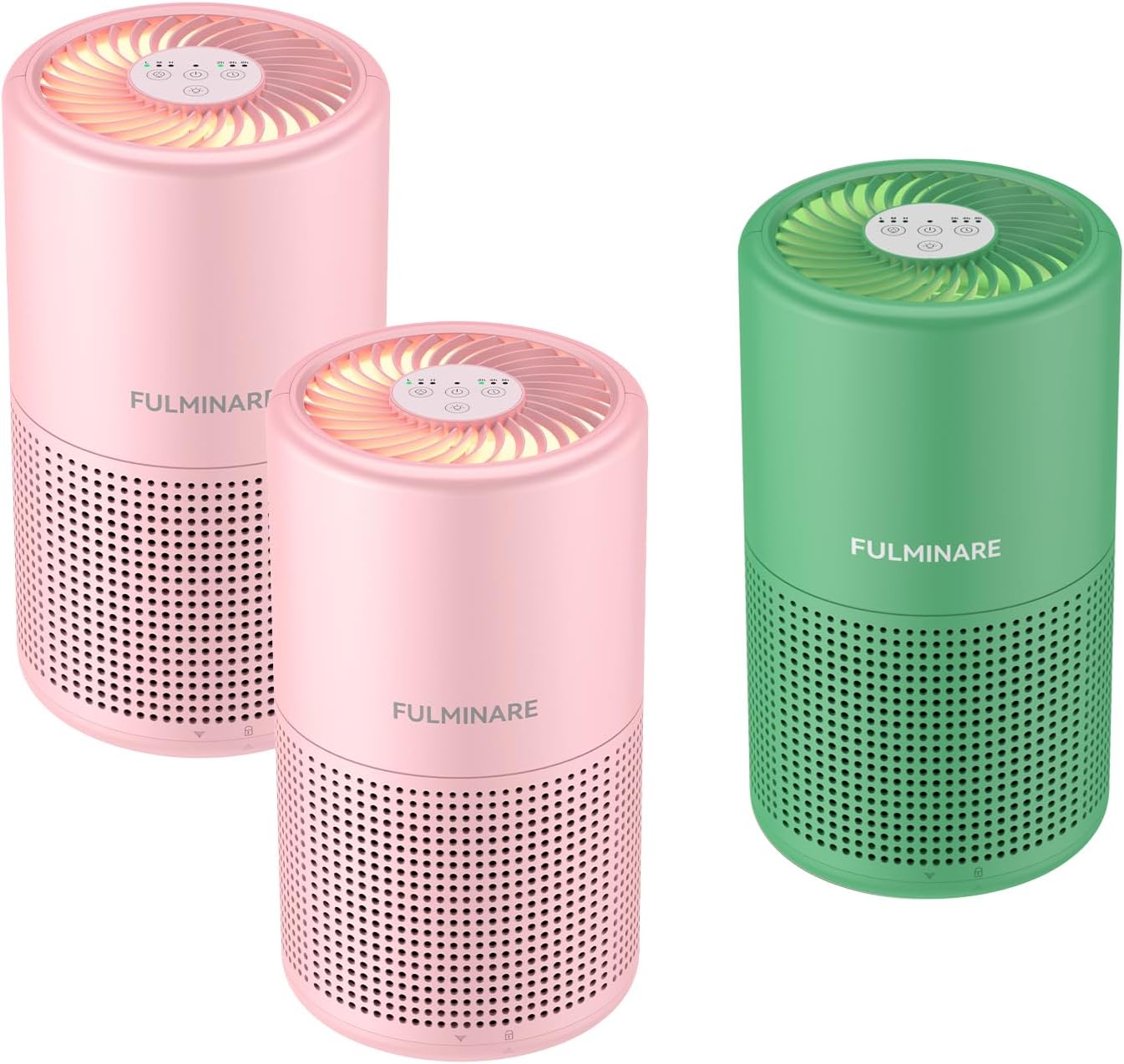 FULMINARE Air Purifiers for Bedroom Air Filter, Quiet Air Cleaner With Night Light, Portable Small Air Purifier for Home, Office, Living Room