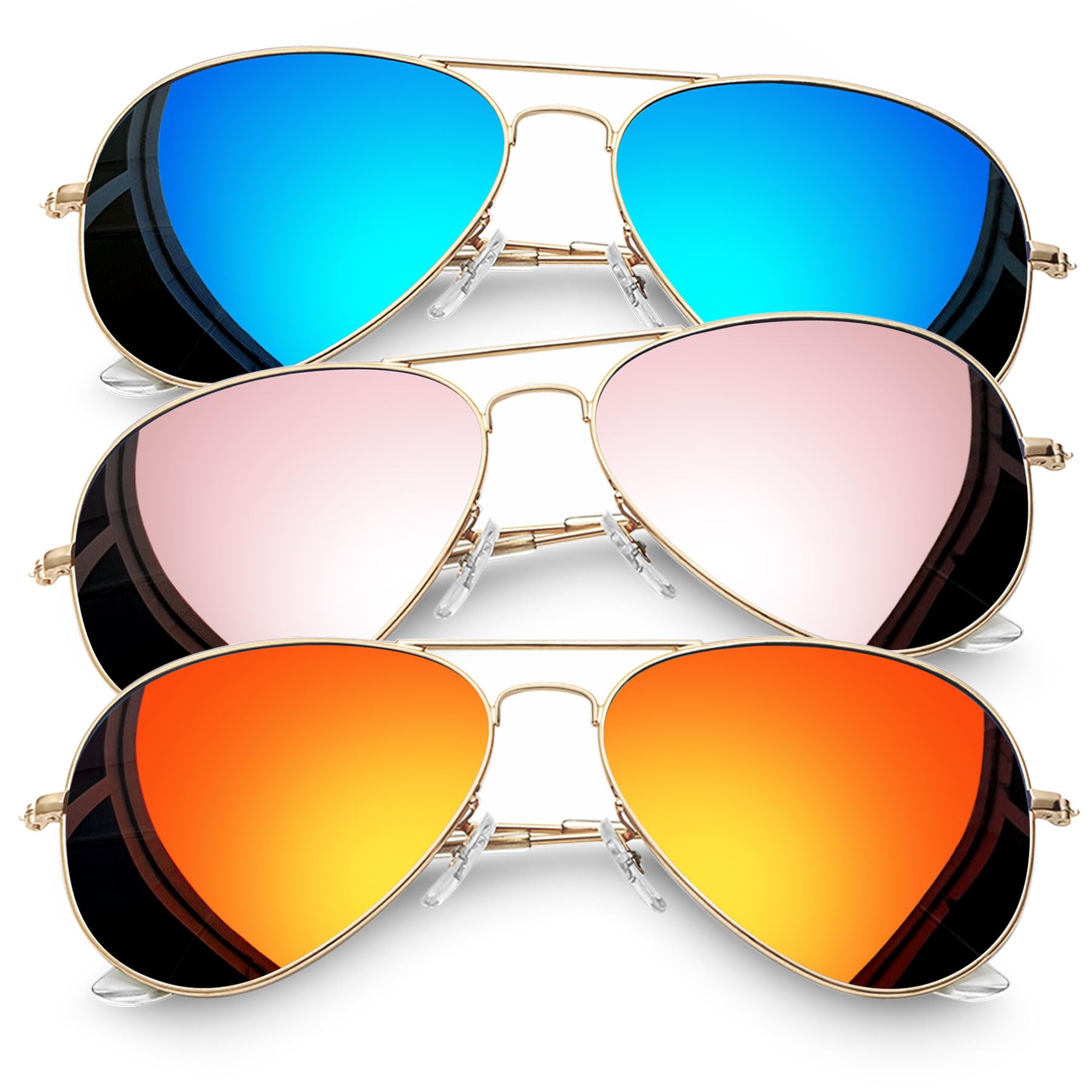 Joopin Bulk Trendy Aviation Sunglasses Polarized UV Protection Retro Sun Glasses Cool Sunnies Fashion Shades