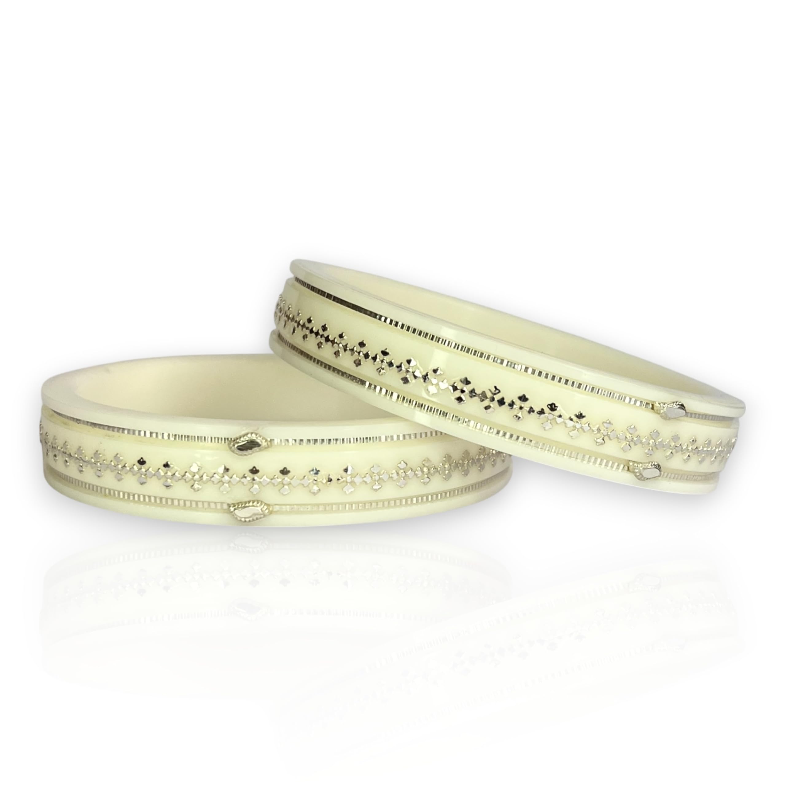 925 Pure Silver Pola Bangles for Women with Purity Certificate, Handmade Silver Chooda/Chudi/Jewellery for Gift - Classic Style (SB2)-image-21