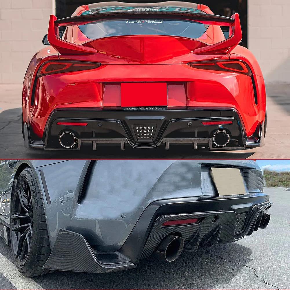 Amazon | カーボン製リアバンパー カナード for ToyotaトヨタGR supra