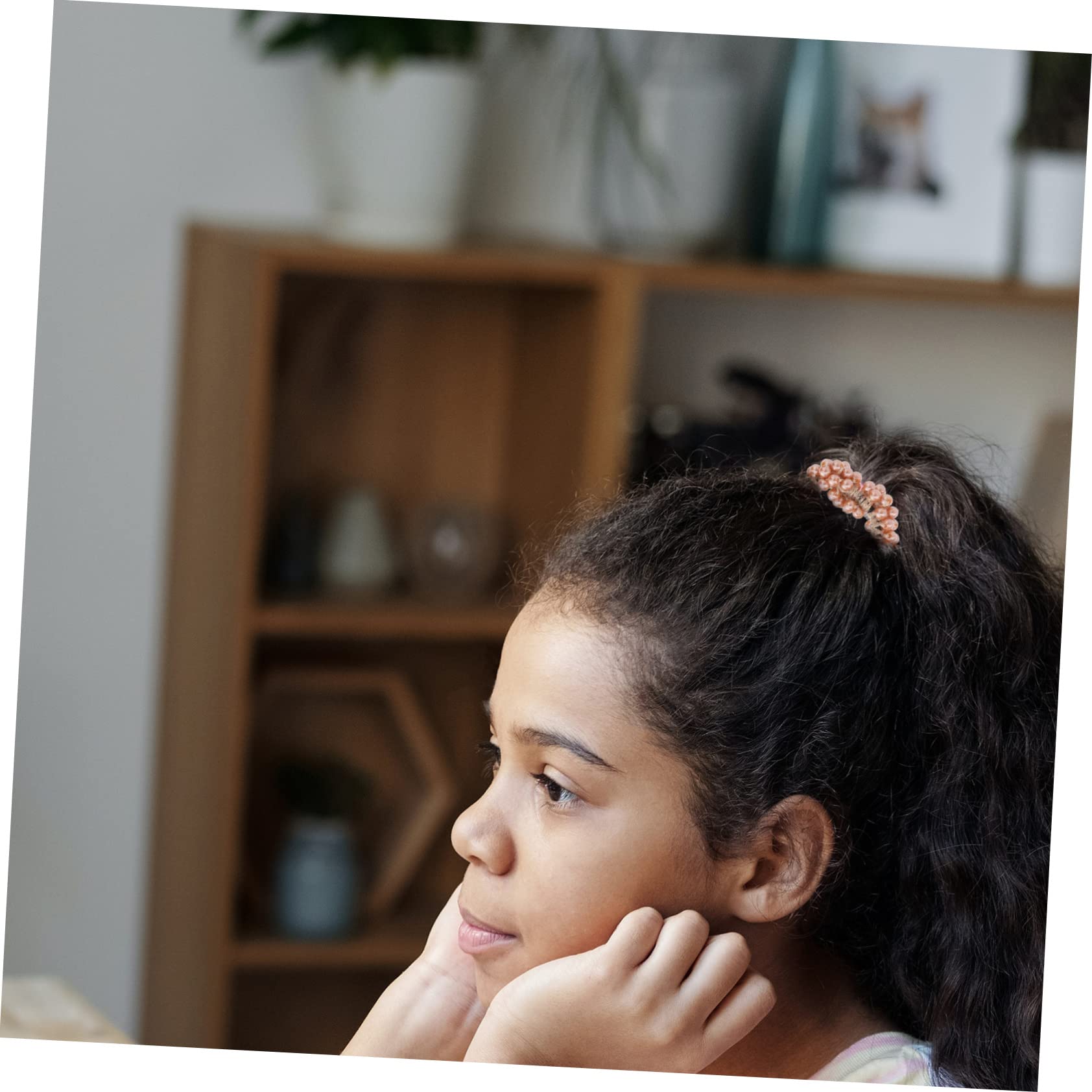 Didiseaon 5 Juegos De Cuerdas Para El Pelo Accesorios Para El Cabello Coleteros Con Cuentas Elegantes Lazos Para El Pelo Para Mujeres Para Eventos 6 Unidades X 5