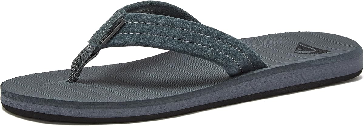 Carver Chanclas de gamuza para hombres, sandalias deportivas con soporte para el arco para hombre, sandalias para hombre con tanga