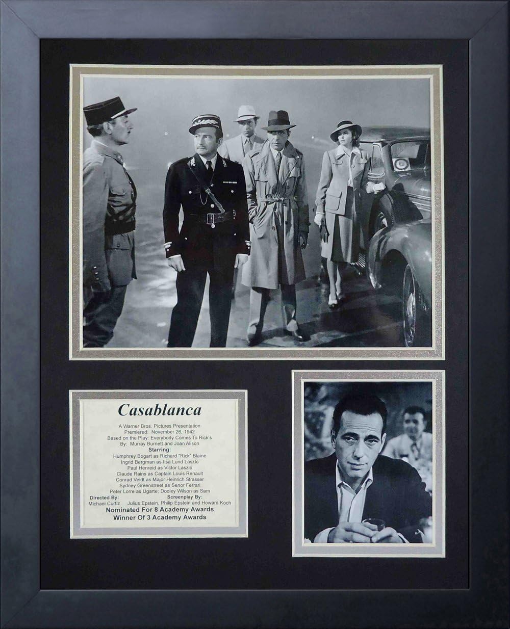 Legends Never Die "Casablanca Framed Photo Collage, 12"x15"