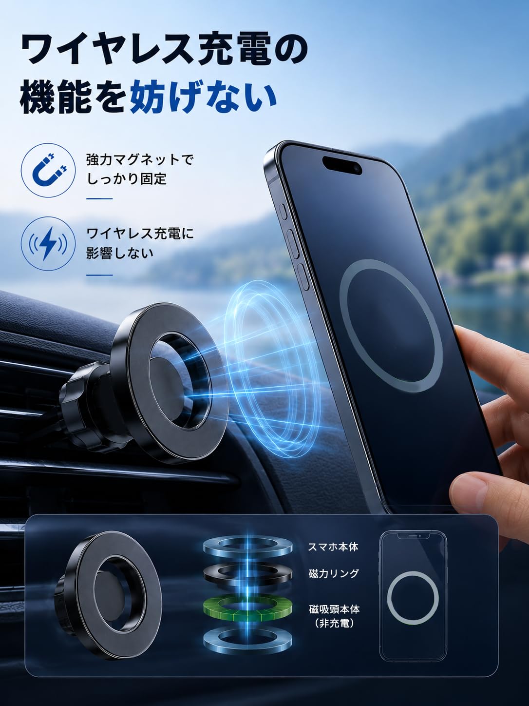 Amazon.co.jp: 【chr専用・超強磁力】oricarmes C-HR スマホホルダー