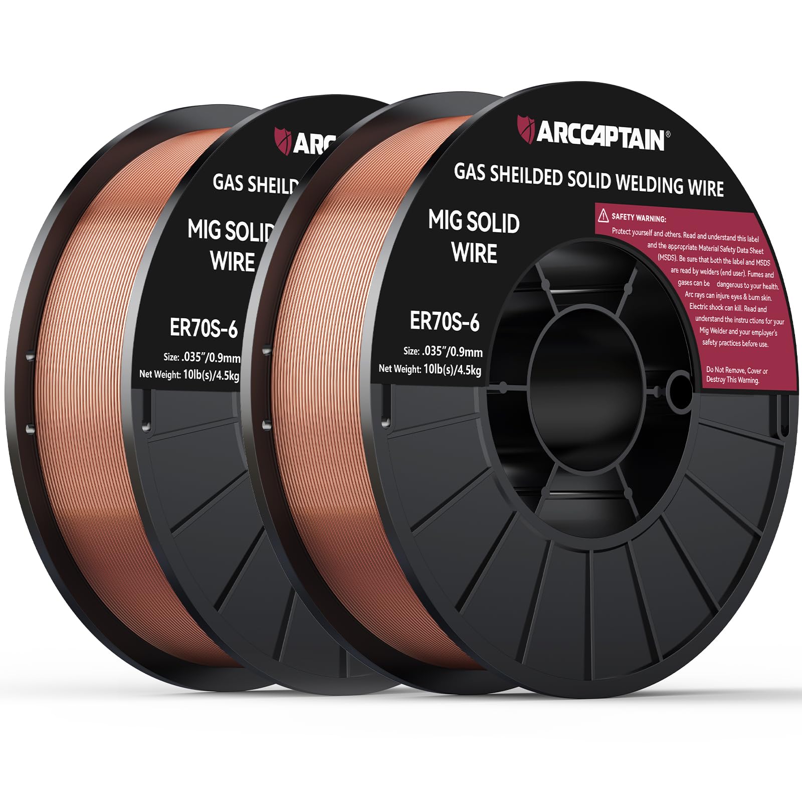 ARCCAPTAIN MIG Welding Wire ER70S-6 .035" 10LB x 2
