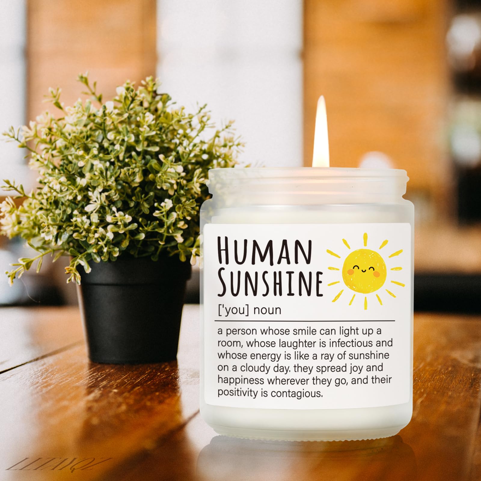 Human Sunshine Thanksgiving Candle for Women, Birthday Inspirational Appreciation Gifts to Women Boss Coworkers Teachers Nurses, Retirement Gift to Woman, Thank You Candle for Her-31