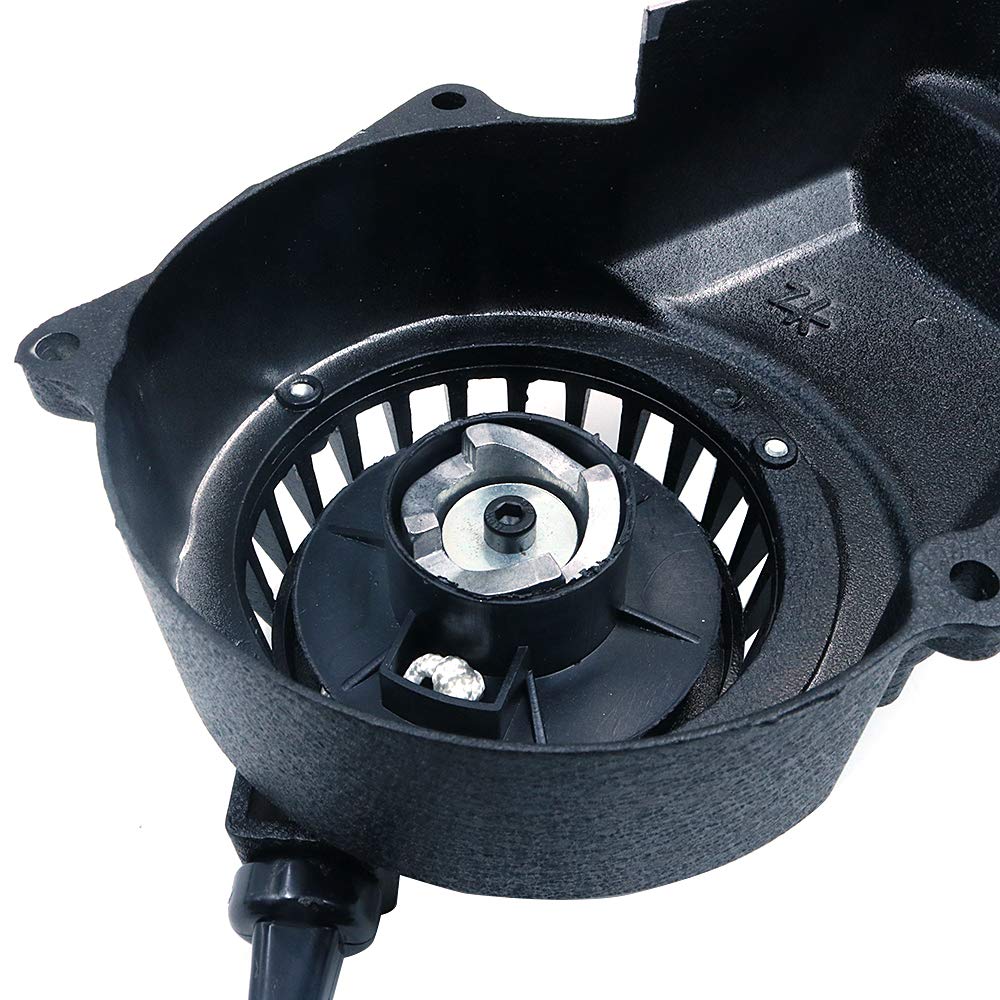 Namvo 47-49cc Mini Moto Pull Start, 2 Tempi Raffreddato ad Aria Moto Dirt Quad Pull Start Plastica Manuale Avviamento Manuale Accenditore Pullstart Accenditore Moto (Nero)