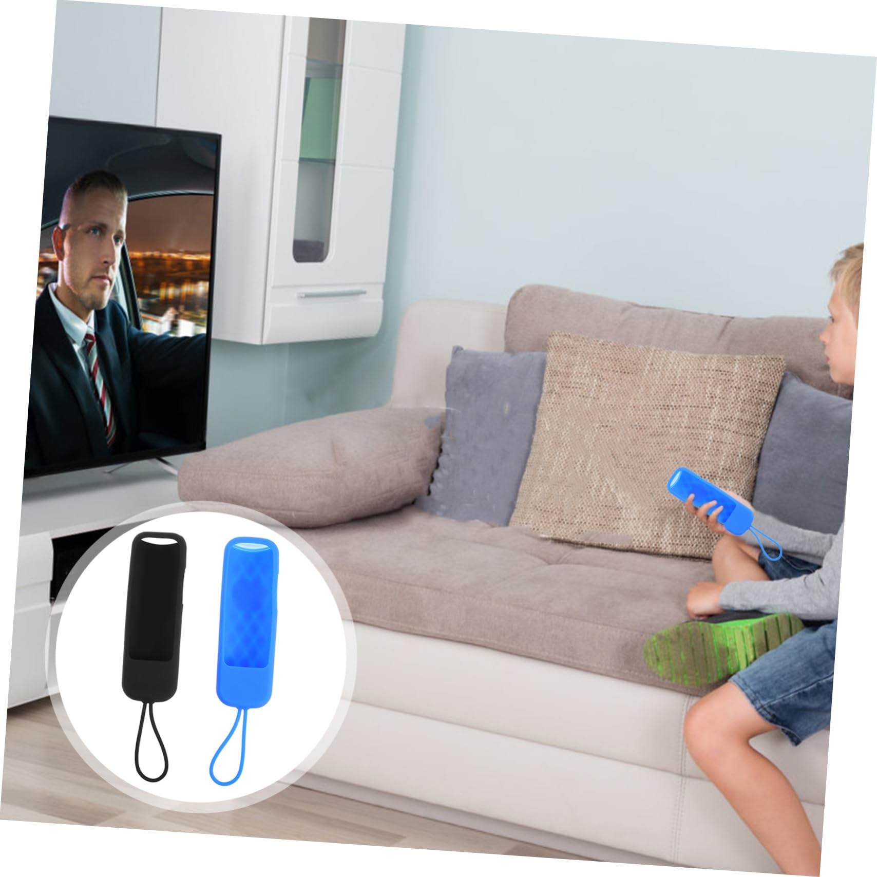 2pezzi Custodia Per Telecomando in Silicone Protettivo Antiurto Da Apertura Per Non Adatta Per Controller Tv