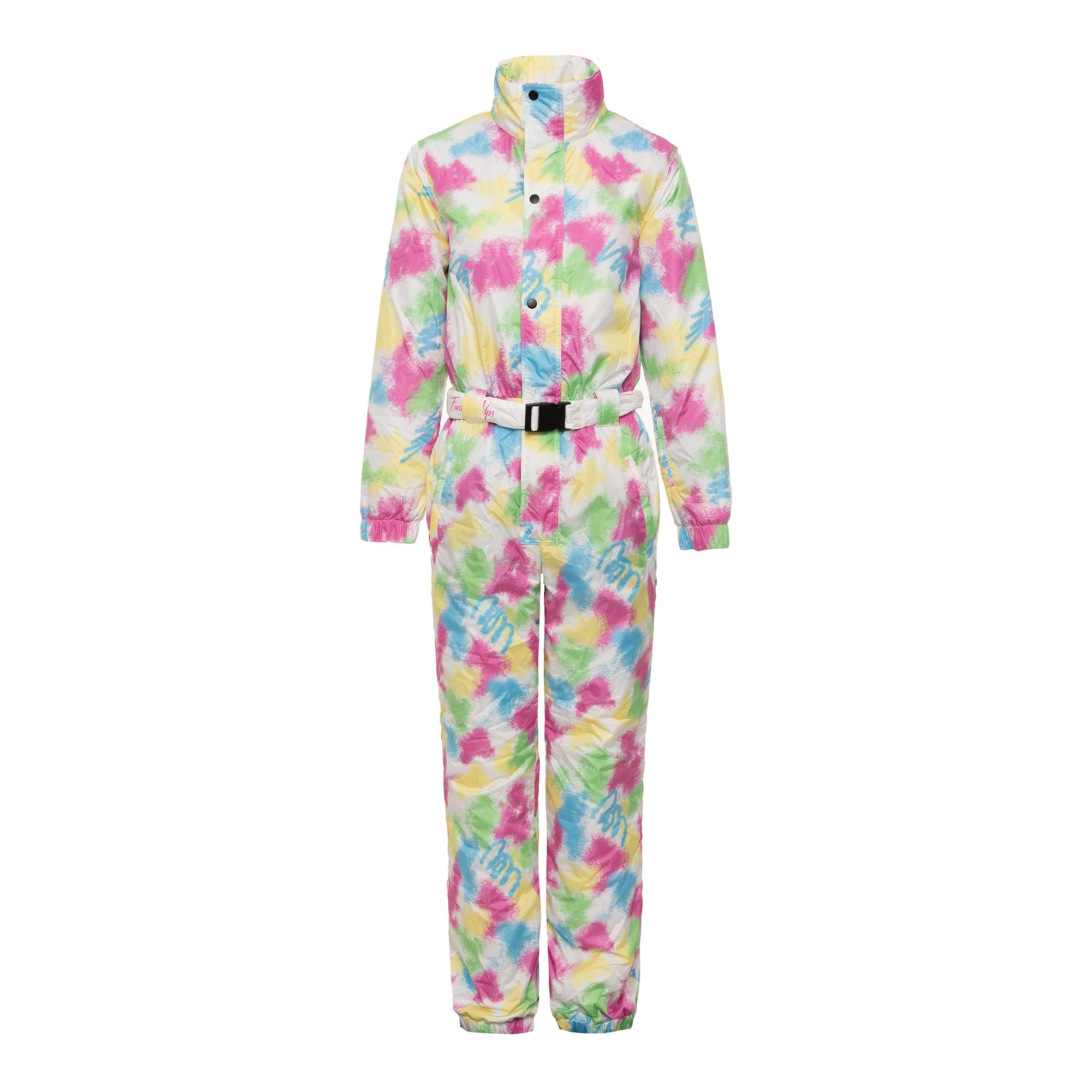 Neon Graffiti Skianzug - Unisex Retro-Ski-Outfit - Wind- und wasserdicht - Perfekt für Après-Ski - Erhältlich in den Größen S bis XXL