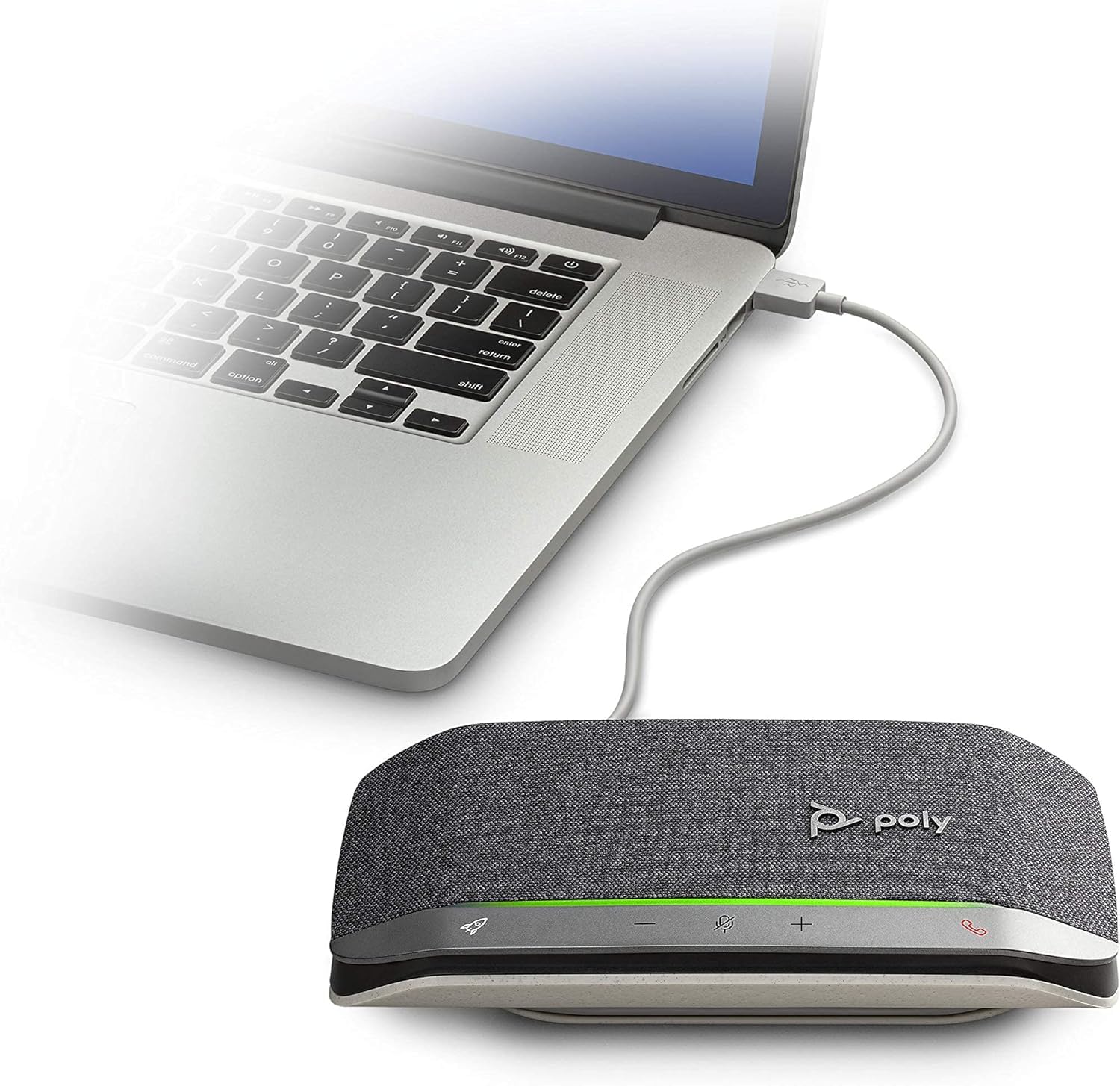 Poly SYNC 20 Smart USB-A Freisprecheinrichtung – Drei-Mikrofon-Array, Bluetooth, Vollduplex-Audio, bis zu 20 Stunden Akkulaufzeit, bis zu 30 m BT-Reichweite, 2 m Aufnahmebereich, programmierbare