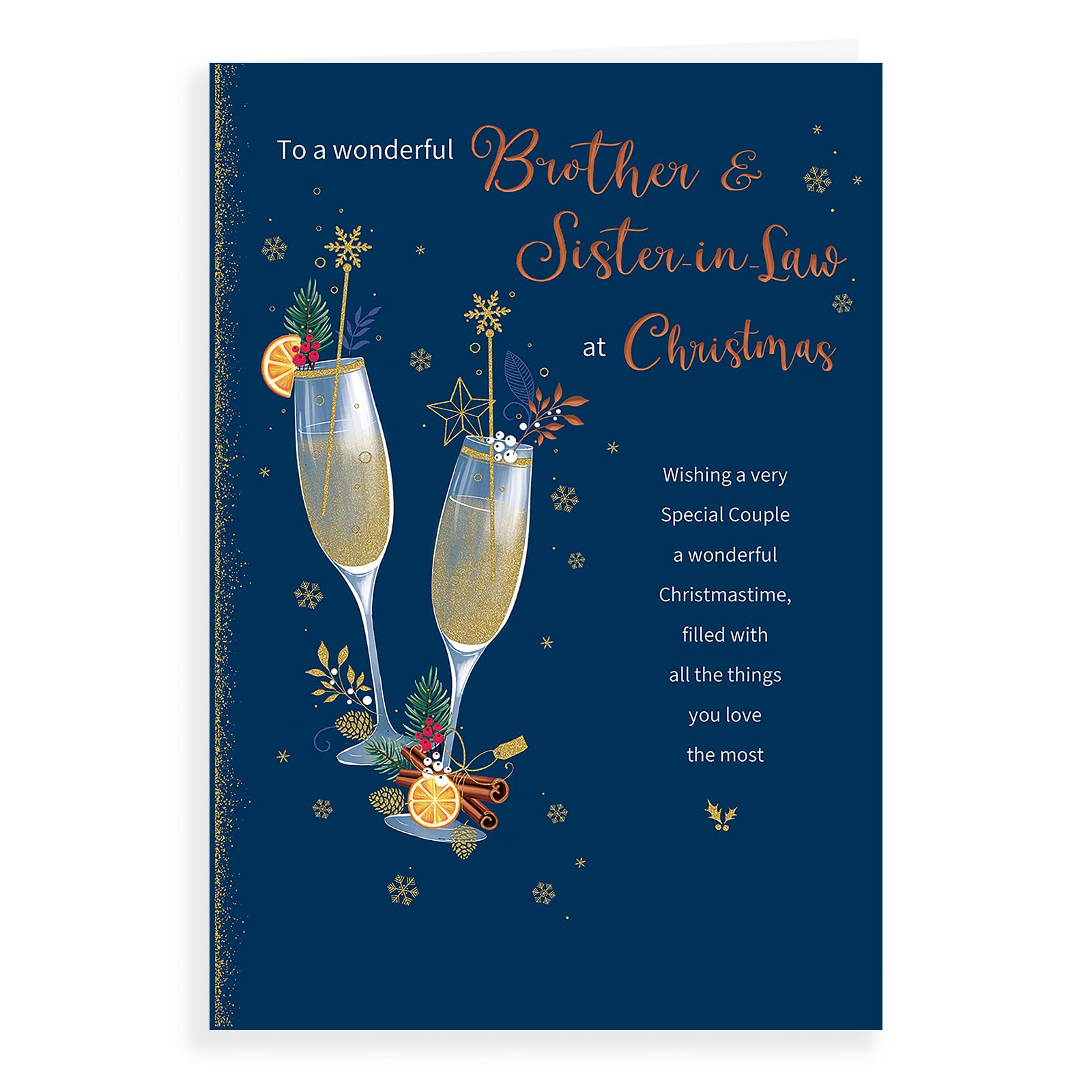 Classic Christmas Card Brother & Sister In Law - 9 x 6 inches - Regal Publishing, C85510