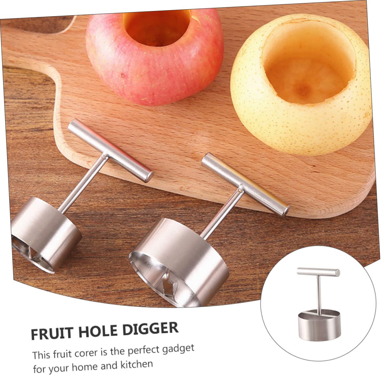 3stücke Apfelkernausstecher Robuster Fruchtentkerner Für Äpfel Und Andere Früchte Einfach Zu Handhaben Scharf Und Effizient Für Küche Und Backen