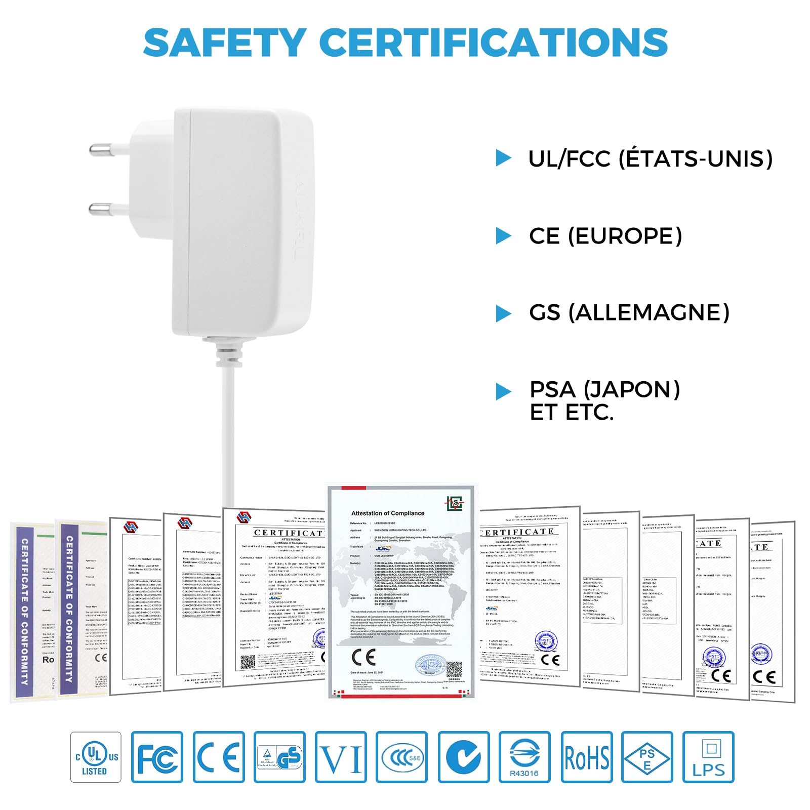 Caricabatterie alimentatore 6V per Philips Avent Baby Monitor SCD503