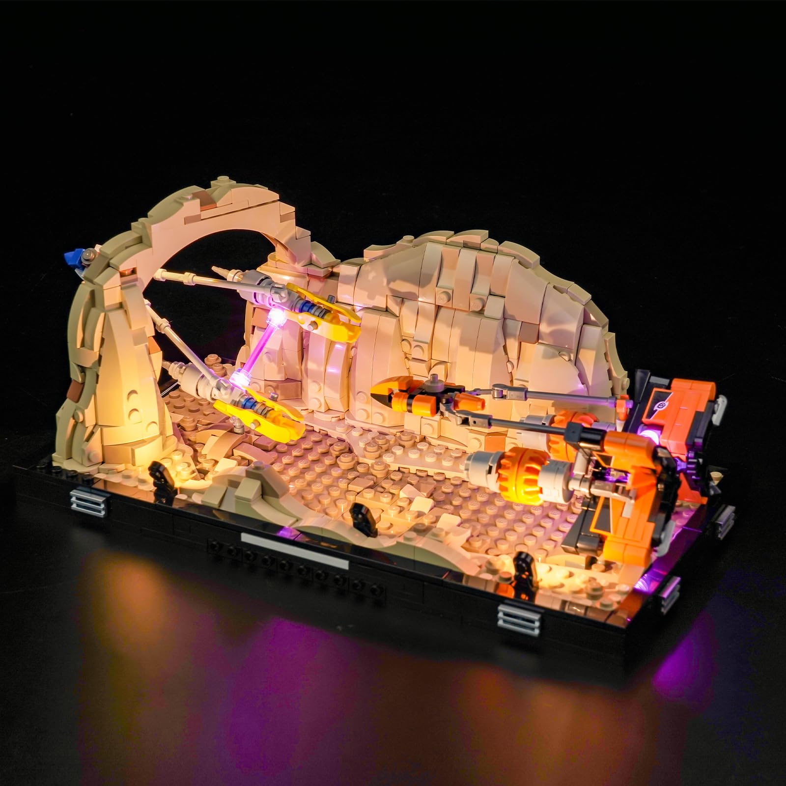 BrickBling LED Lighting Kit Compatible with Lego Mos ESPA Podrace Diorama, Creative Lights Compatible with Lego 75380-Lights Only, No Model