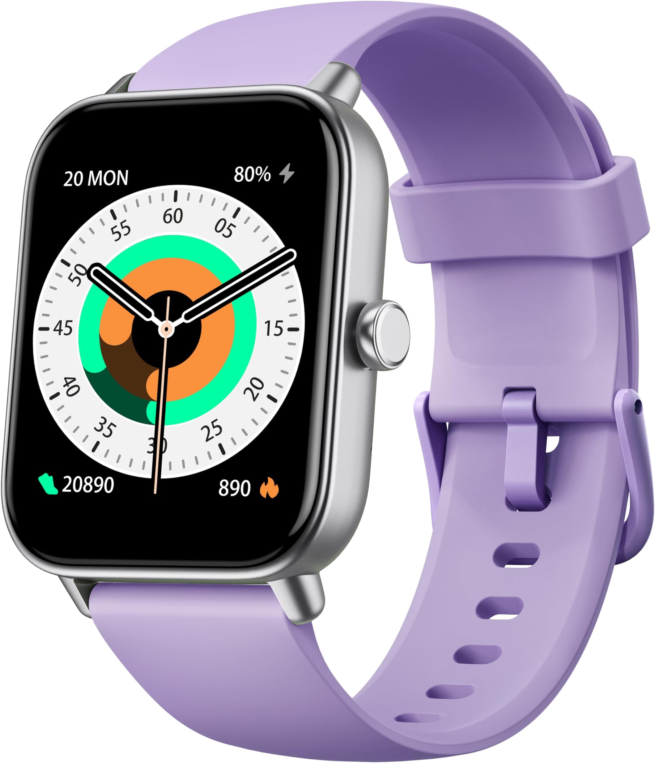 ENOMIR Smart Watch for Men Women, Alexa Built-in Fitness Tracker with Call Function&1.8" HD Touchscreen, 5ATM Waterproof Heart Rate/Sleep/SpO2 Monitor, 100+ Sport Modes, iOS Android Compatible, Purple