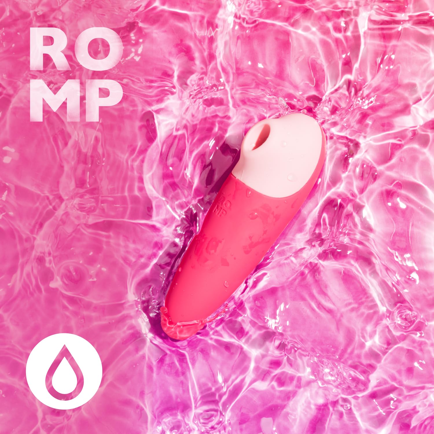 Romp Shine X Succionador de Clítoris feminino | Vibrador mujer con 10 Niveles de Intensidad | Juguetes eróticos para pareja sexuales | Resistente al Agua | Rosa