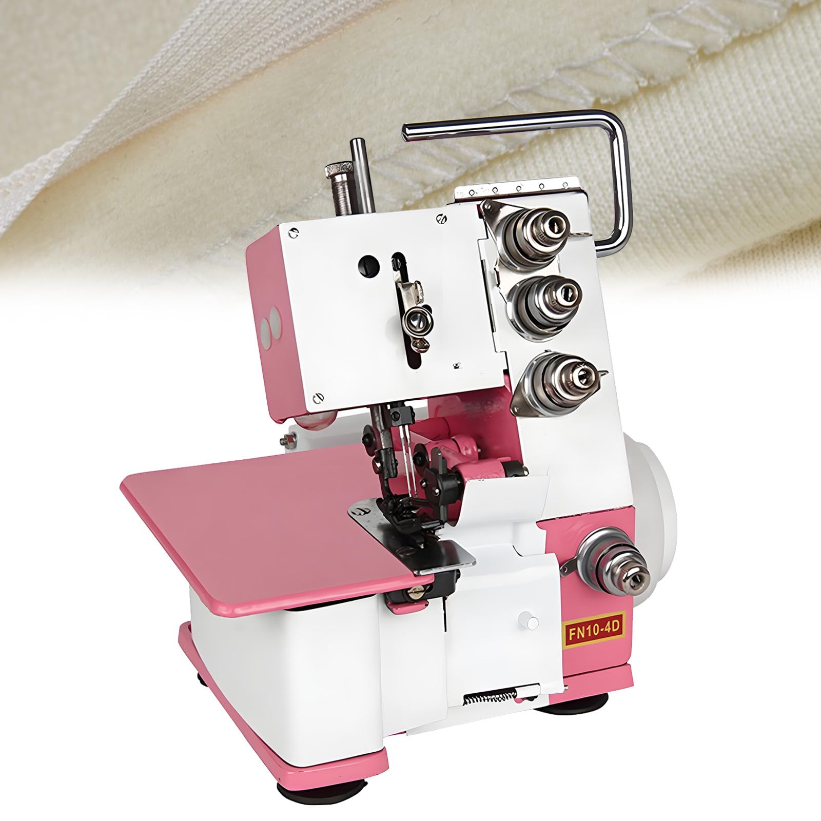 YXZYFPP Four Threads Portable Sewing Machine with Adjustable Stitch Length Metal Frame Serger Overlock Sewing Ones Machine Small Desktop Overlock Machine