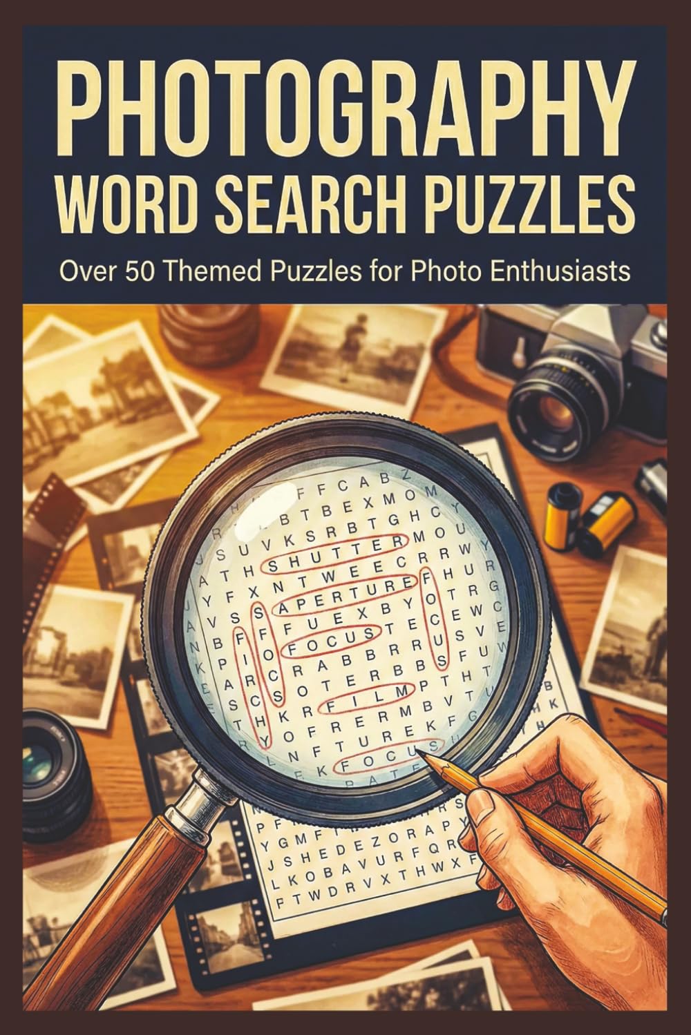 Photography Word Search Puzzles: The Ultimate Photography Lover’s Gift: A Word Search Book for Camera Enthusiasts | 55 Puzzles Perfect for Retirement, Vacations, and Holidays (6x9 Format)
