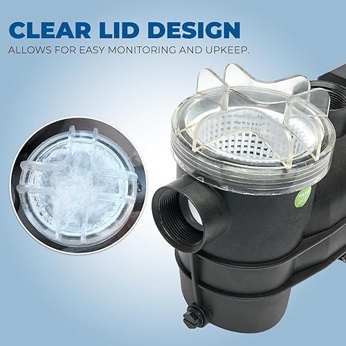 Miniatura 3 de XtremepowerUS 34HP Bomba de balneario de bomba de piscina sobre tierra 1.5" NPT 2400GPH alto flujo