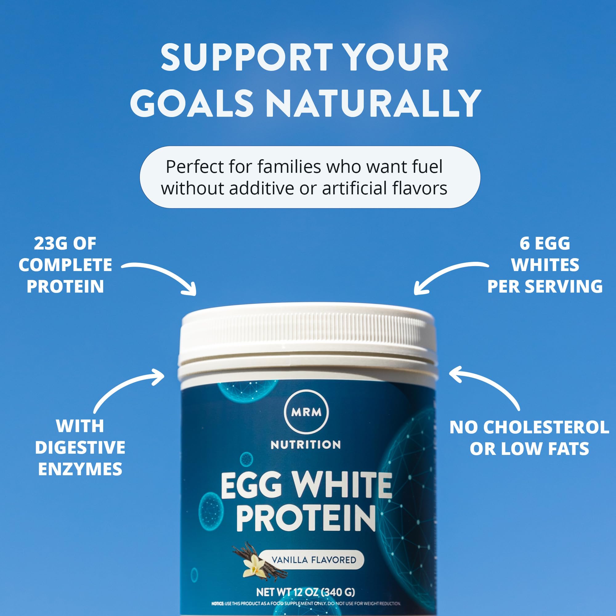 MRM Egg White Protein, French Vanilla, 12 oz — Amazon image 3